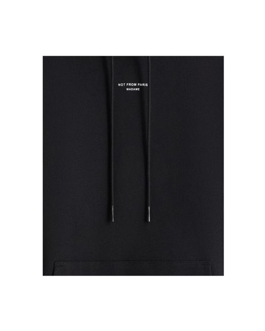 Drole de Monsieur Black Hoodies for men