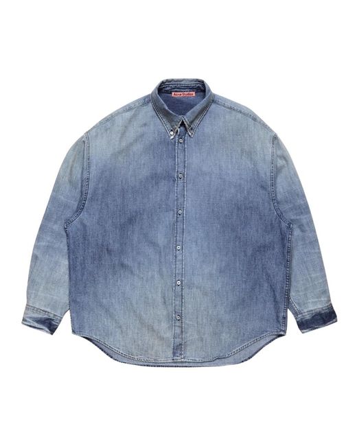 Acne Blue Denim Shirts for men