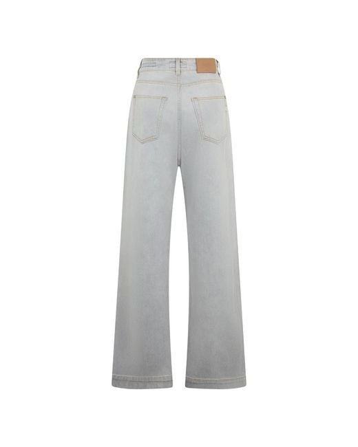 Moorer Gray Wide Jeans