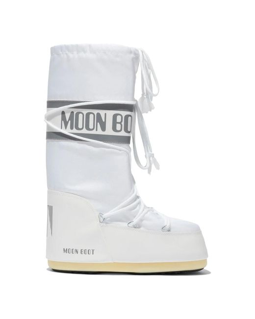 Nylon icon sneakers di Moon Boot in White