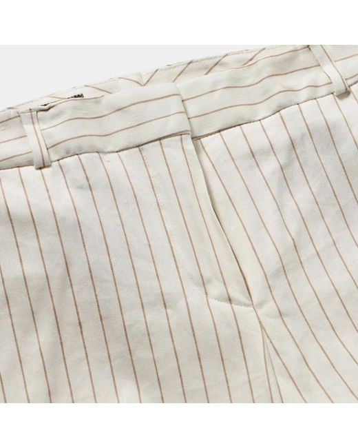 Brooks Brothers White Wide Trousers