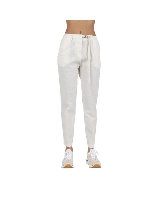 White Sand Gray Slim-Fit Trousers