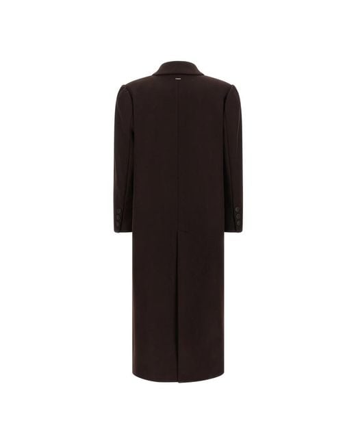 Twinset Black Double-Breasted Coats