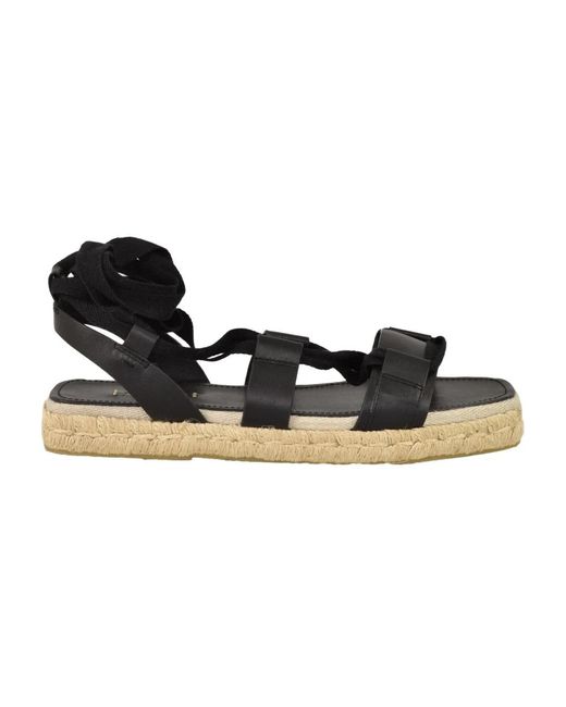 Max Mara Black Flat Sandals