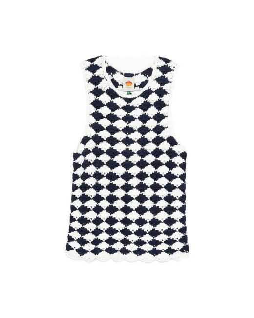 Farm Rio Sleeveless Top in het Blue
