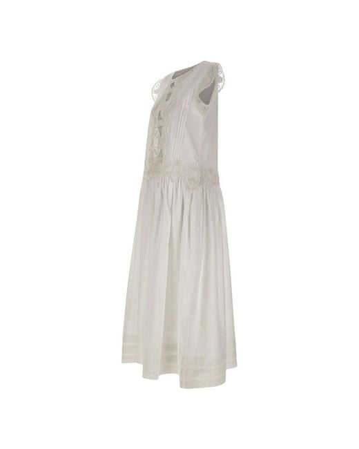 Maurizio Mykonos White Midi Dresses