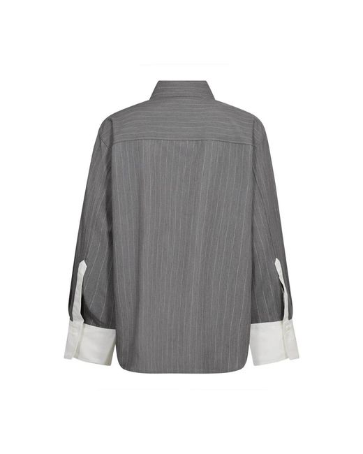 Shirts co'couture de color Gray