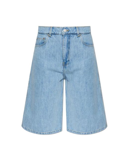 Coperni Denim Bermuda Shorts in het Blue