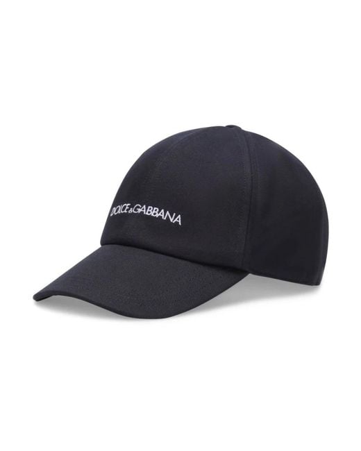 Dolce & Gabbana Blue Caps for men