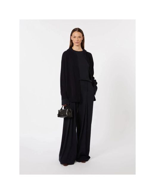 Max Mara Blue Wide Trousers