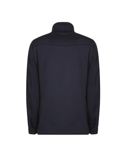 Moorer Blue Double-Breasted Coats for men