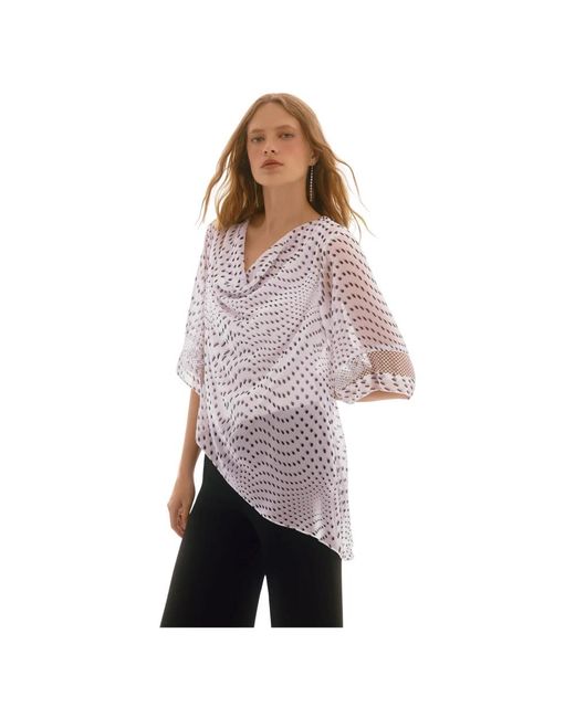 Blouses Joseph Ribkoff de color Purple