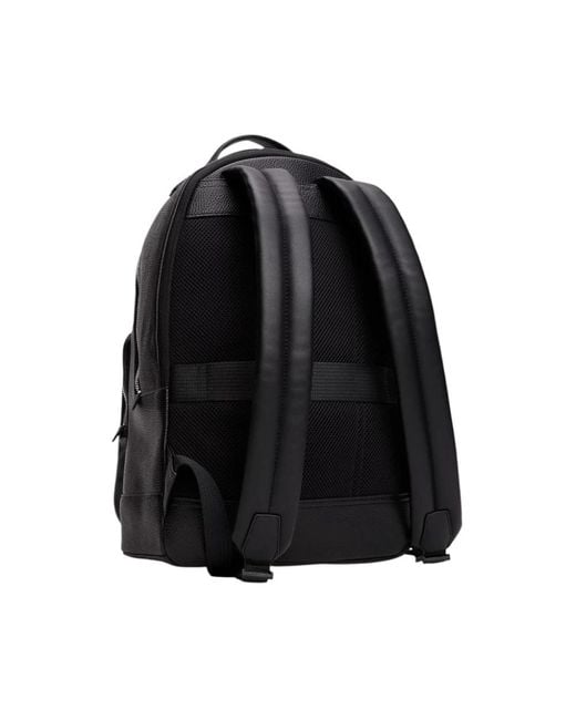 Tommy Hilfiger Herren Schwarzer Rucksack Mit Reißverschlusstaschen in Black für Herren