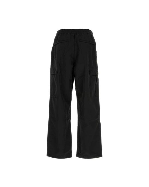 KENZO Black Straight Trousers for men
