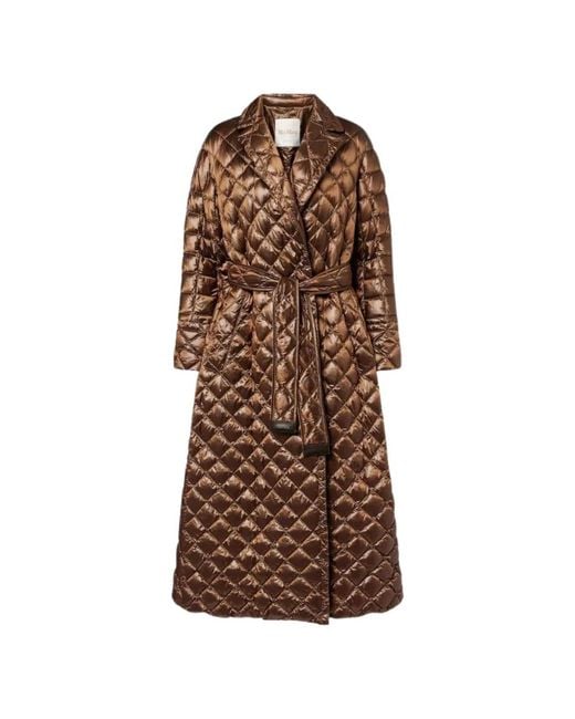 Max Mara Brown Down Coats
