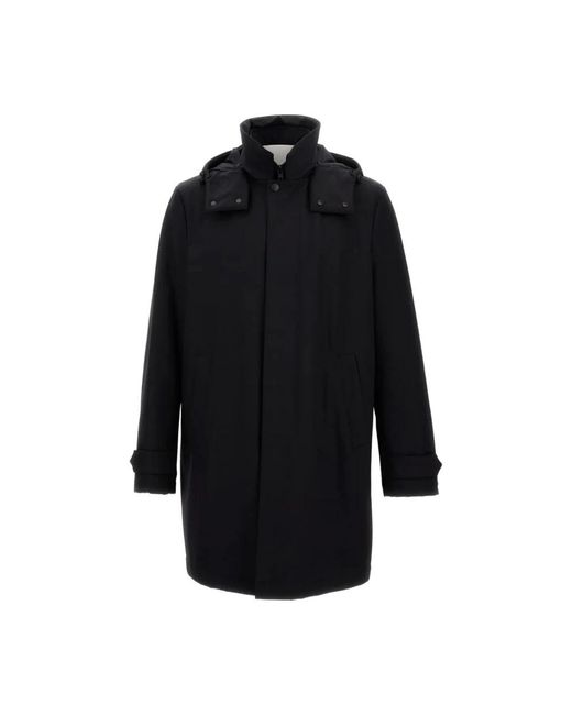 Fay Jassen ,Zwart ,Polyester Morning Travel Coat in het Black voor heren