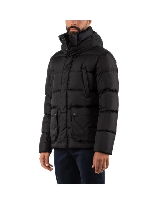 Herno Black Winter Jackets for men