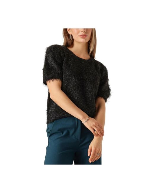 Another Label Truien & Vesten ,Zwart ,Jacky Gebreide Trui in het Black