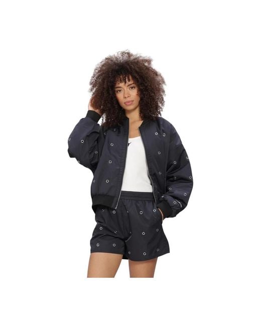 Alix The Label Eyelet Bomber in het Blue