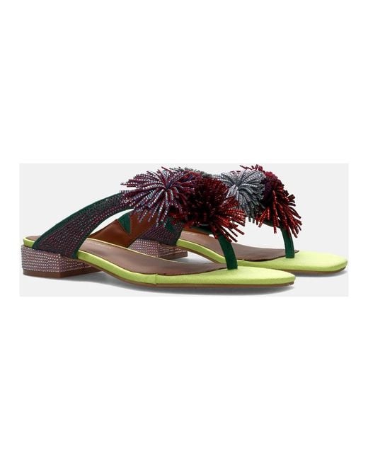 Kurt Geiger Brown Flip Flops