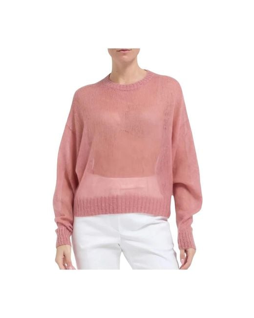 Brunello Cucinelli Red Round-Neck Knitwear