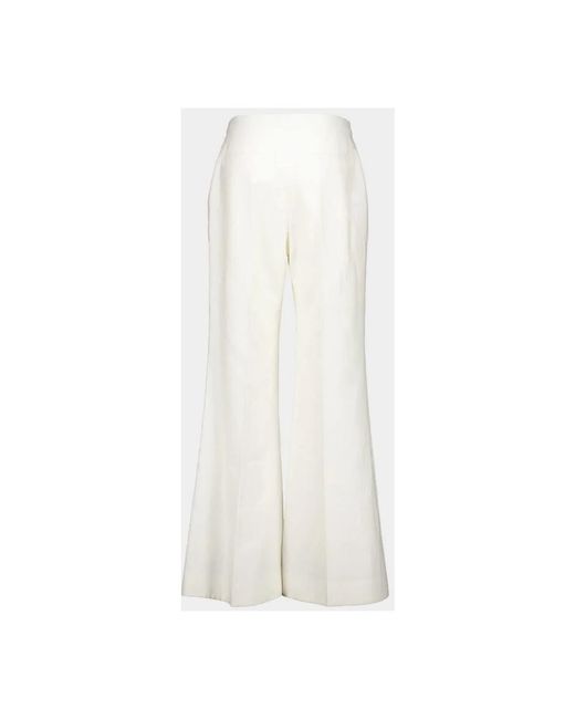 Givenchy White Wide Trousers