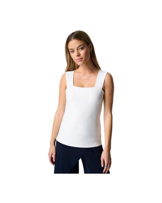 Sleeveless Tops di Joseph Ribkoff in White