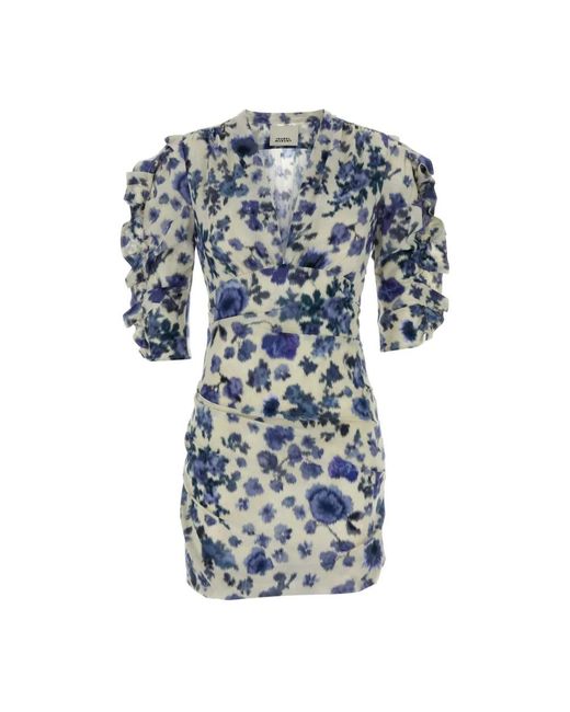 Isabel Marant Doris Mini Jurk in het Blue