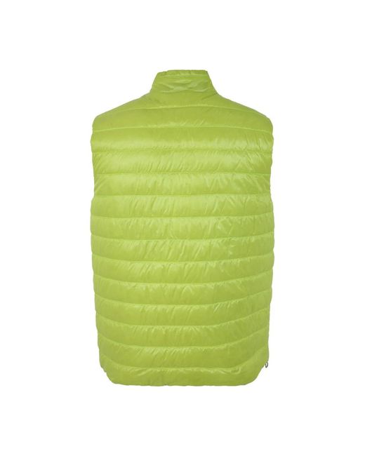 Herno Jassen ,Groen ,Nylon Ultralichte Reversible Gilet in het Green voor heren