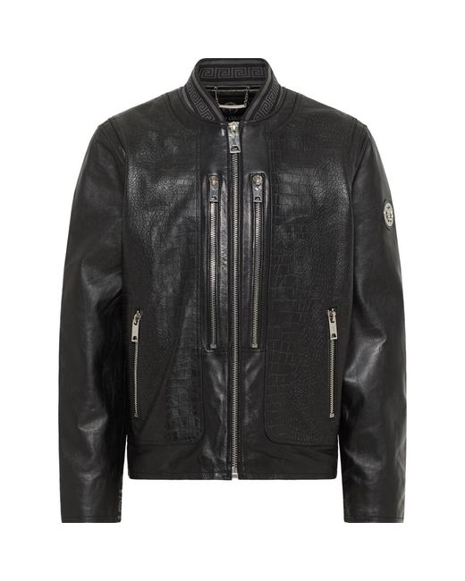 carlo colucci Leren Jas in het Black voor heren