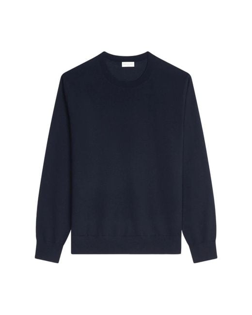 Dries Van Noten Blue Round-Neck Knitwear for men