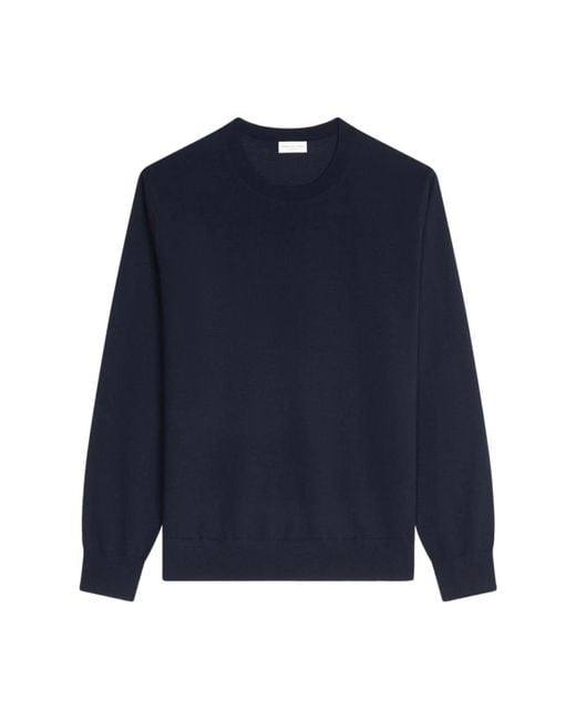 Dries Van Noten Blue Round-Neck Knitwear for men