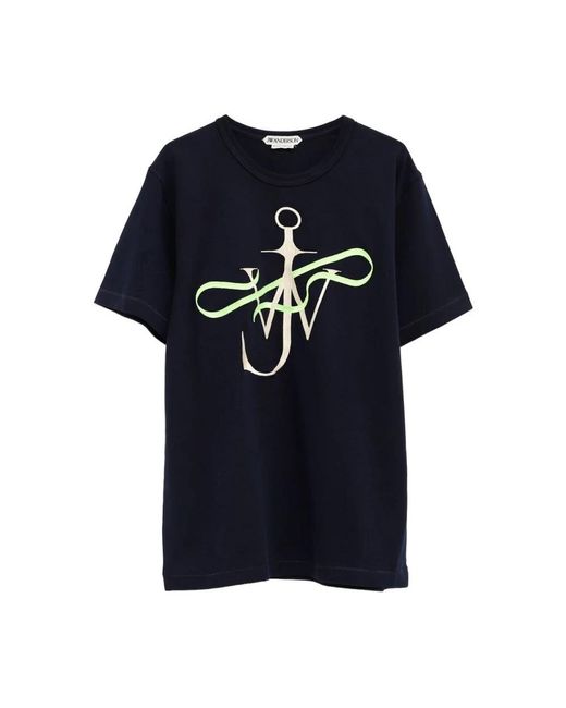 J.W. Anderson Blue Crew Neck Short Sleeve T-Shirt