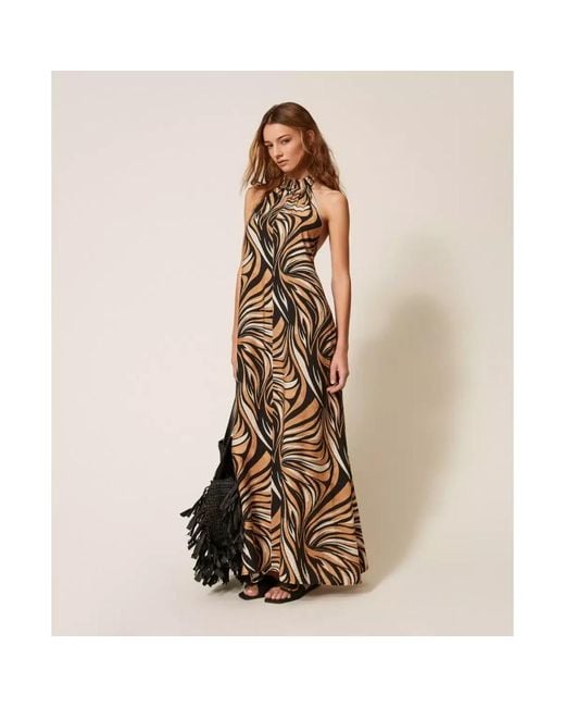 Twinset Natural Maxi Dresses