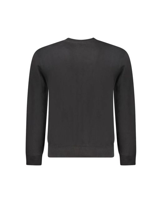 Guess Hoodies & Sweatvesten ,Zwart ,Katoen Lange Mouwen Sweatshirt in het Black voor heren