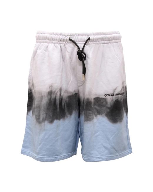 Comme Des Fuckdown Blue Casual Shorts for men