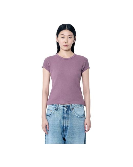 Acne Purple T-Shirts