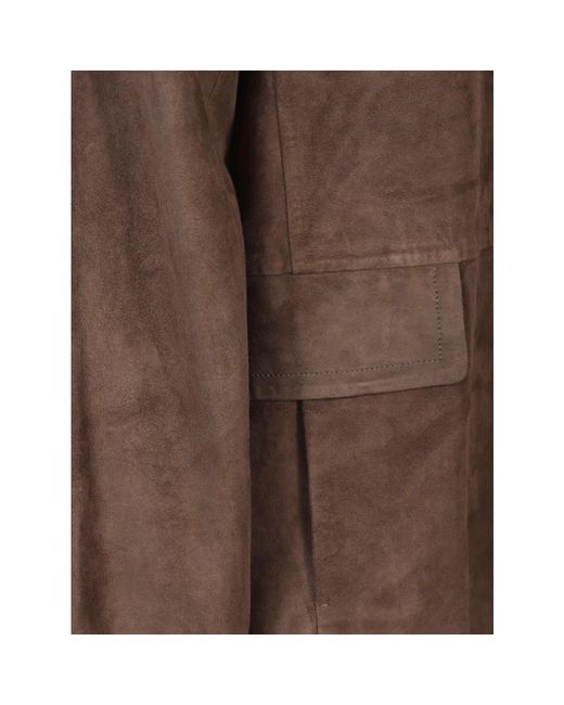 Max Mara Brown Leather Jackets