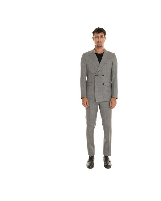 Boss Double Breasted Suits in het Gray voor heren