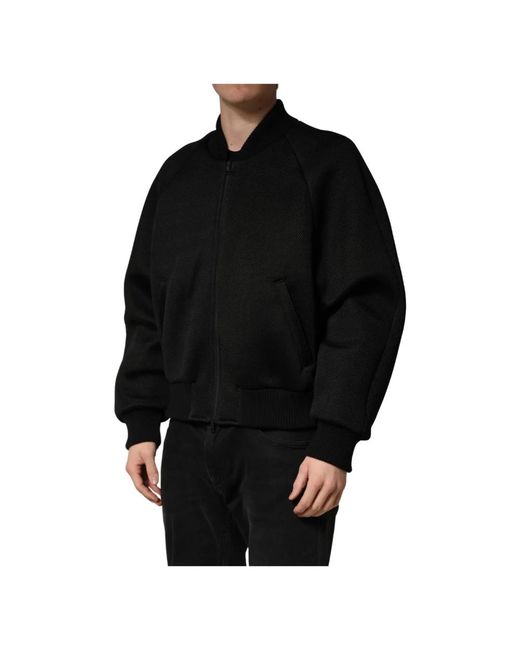 Dolce & Gabbana Black Bomber Jackets for men