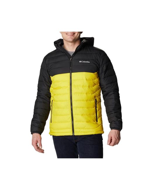 Columbia Jassen ,Veelkleurig Hooded Winterjas in het Yellow voor heren