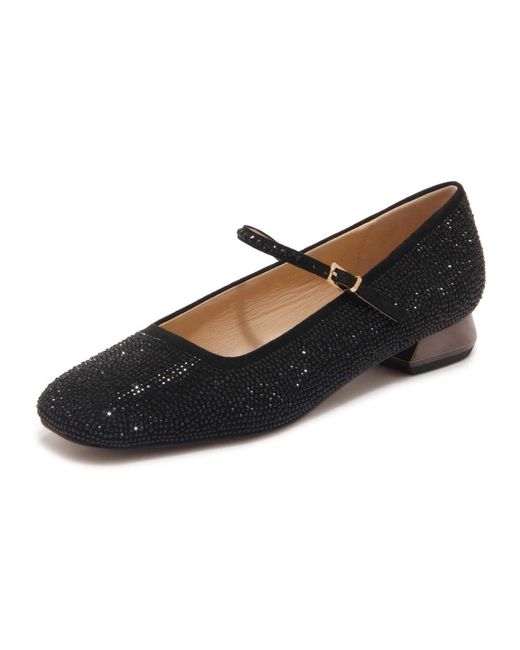Emanuélle Vee Schoenen ,Zwart ,Zwarte Mary Jane Ballerina Schoenen in het Black