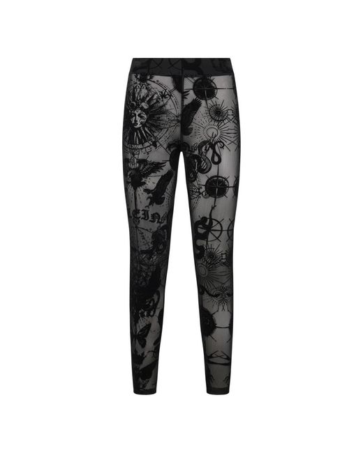 Philipp Plein Black Leggings