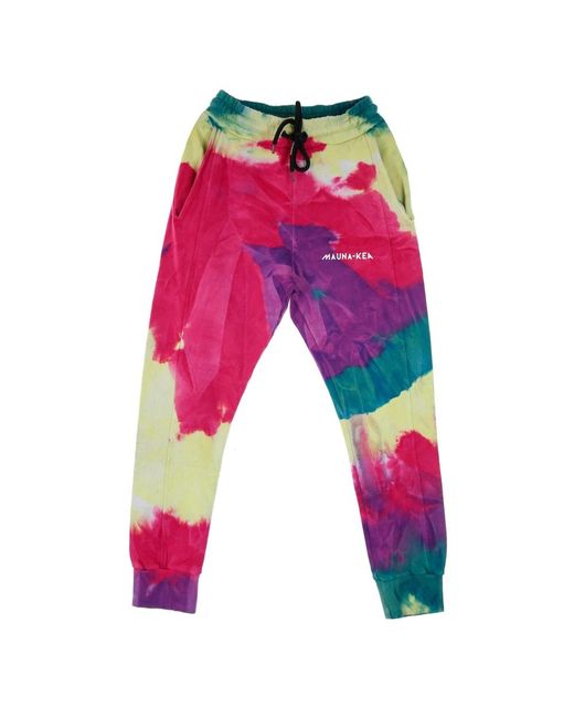 Mauna Kea Broeken ,Veelkleurig ,Katoen Lichtgewicht Jogger Trainingsbroek in het Pink voor heren