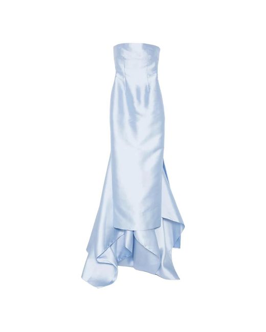 Solace London Kleedjes ,Blauw ,Polyester Imani Maxi Jurk in het Blue