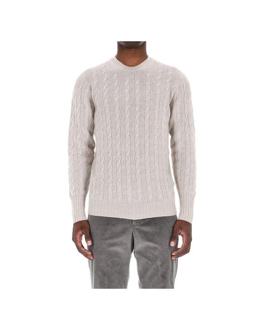 Drumohr Gray Cashmere Knitwear for men