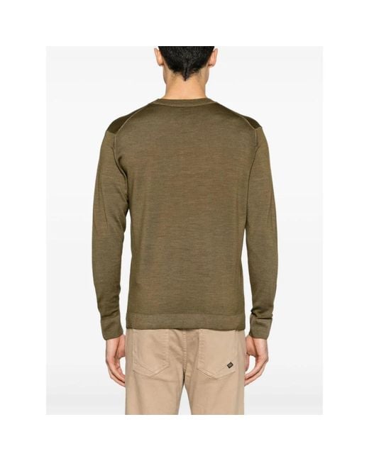Round-Neck Knitwear C P Company pour homme en coloris Green