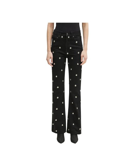 Fiorucci Wijde Broek in het Black