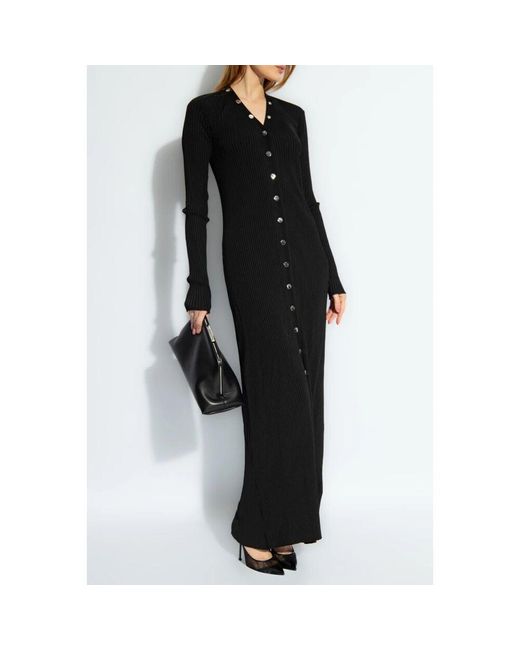 The Attico Black Maxikleid