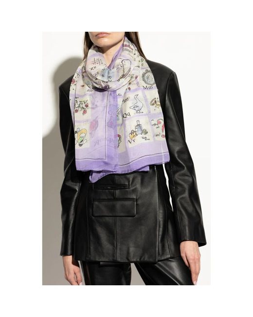 Silky Scarves di Moschino in Purple